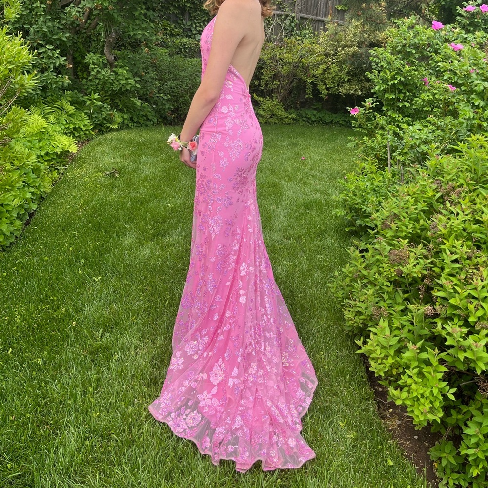 Pink prom dress
